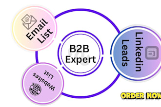do b2b lead generation email list building and websites collection