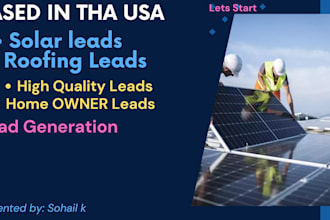 provide fresh solar leads and roofing leads through google map
