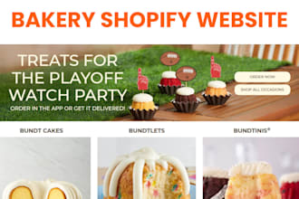 design bakery shopify website, dessert pastry cake shopify stores