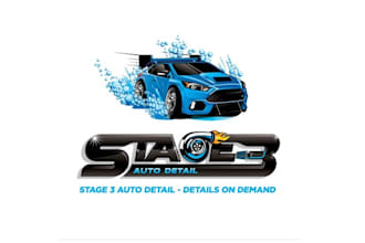 design automotive detail company fun logo