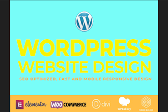 e commerce wordpress website, wordpress website design, develop wordpress blog
