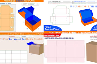 do packaging box, product box design, mailer box, shipping box and 3d mockup
