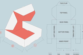 design shipping box, subscription box, mailer box with 3d mockup