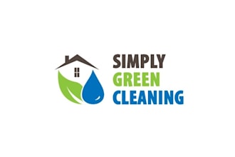 make professional simply green cleaning logo