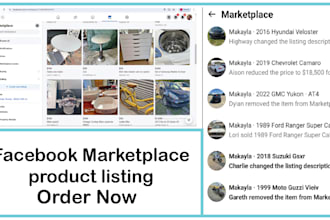 do facebook marketplace product listing