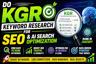 do kgr keyword research for SEO and ai search optimization