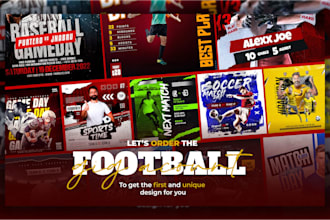 design esports poster, matchday, soccer, football poster and flyer