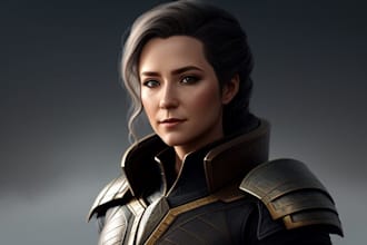 draw fantasy or sci fi concept character