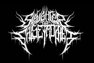 design you a brutal death metal, slamming, deathcore logo