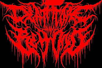 create death, black metal, grindcore, hardcore band logo