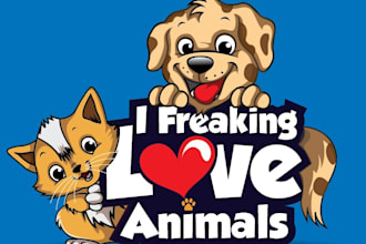 design unique cartoon animal logo