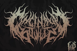 design a logo for your power, folk, or symphonic metal band