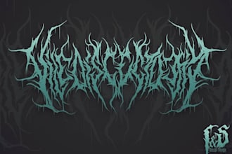 design a ritualistic black metal logo