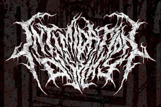 make awesome death metal, heavy metal, black metal font logo