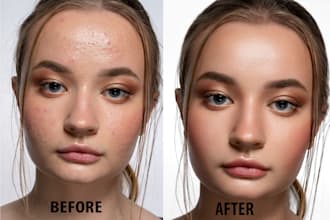 edit high end beauty, wedding and portrait photo retouching