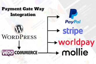 set up paypal, stripe, worldpay, or mollie on wordpress