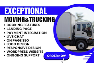 create exclusive moving and trucking website using worpress