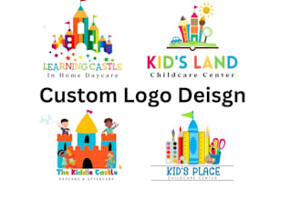do education, kids learning, daycare, childcare, school logo