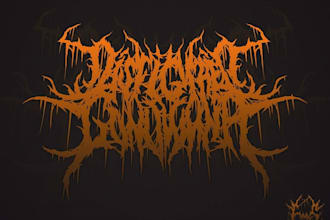 make hardcore and metal band logo