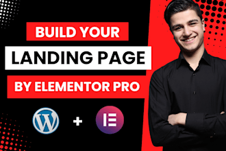 design landing page wordpress landing using elementor pro