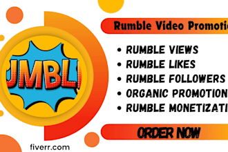 organically promote rumble channel, rumble monetization, rumble video promotion