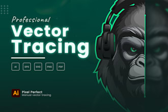 recreate logo, redraw, convert image to vector