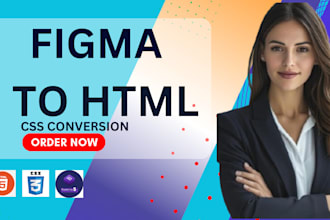 convert figma to html, PSD to html,  css bootstrap 5