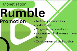 organically promote rumble video channel, rumble channel monetization, followers