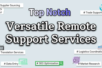 provide professional virtual assistance, market research, SEO, and korea