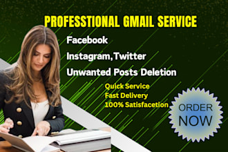 delete or remove any social media account posts