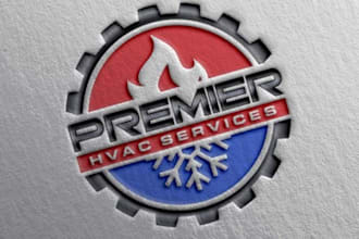 do plumbing heating air hvac electrical solar logo design