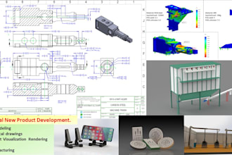 provide 3d modeling, technical drawings, and fea analysis for your projects