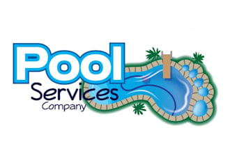 do high quality pool spa logo with express delivery