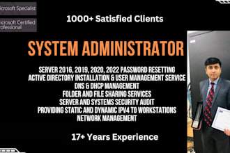 provide system administration and network management service
