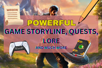 write quests, storylines and deep lore for your game or rpg