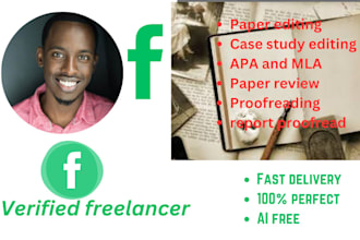 professionally proofread and edit your apa paper, report and case study