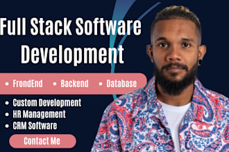 create custom PHP CRM software, erp, mlm HR management software, web portal