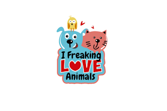 design freaking love animals logo