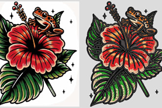 do embroidery digitizing into emb, dst, pes, jef, exp, files in 1 hour