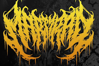 design your black, slamming, brutal, death metal band logo