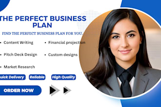 create a investor ready business plan, 5yrs financial projection