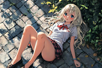 do anime art, nsfw, fanart, furry character, manga and logo