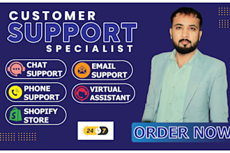 provide live chat email phone support 24hr customer service