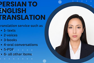 deliver fluent english to persian translation