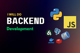 develop backend apis and services in nodejs and python