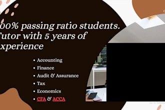 be your accounting and finance, audit, tax, acca, cfa tutor