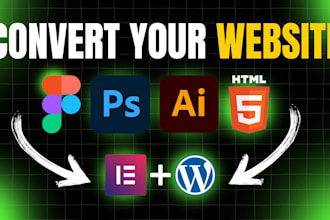 clone your website convert PSD, figma, ai to wordpress fast
