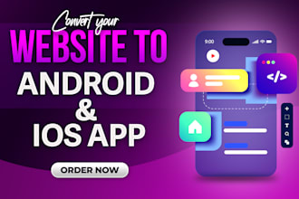 convert website to app, android app and ios app, mobile app development, webview