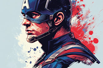 draw a superhero comic character for you