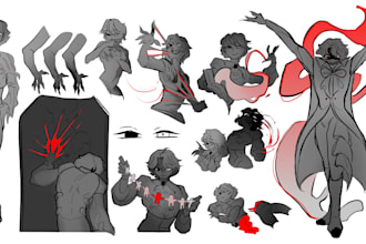 draw reference sheet for your character